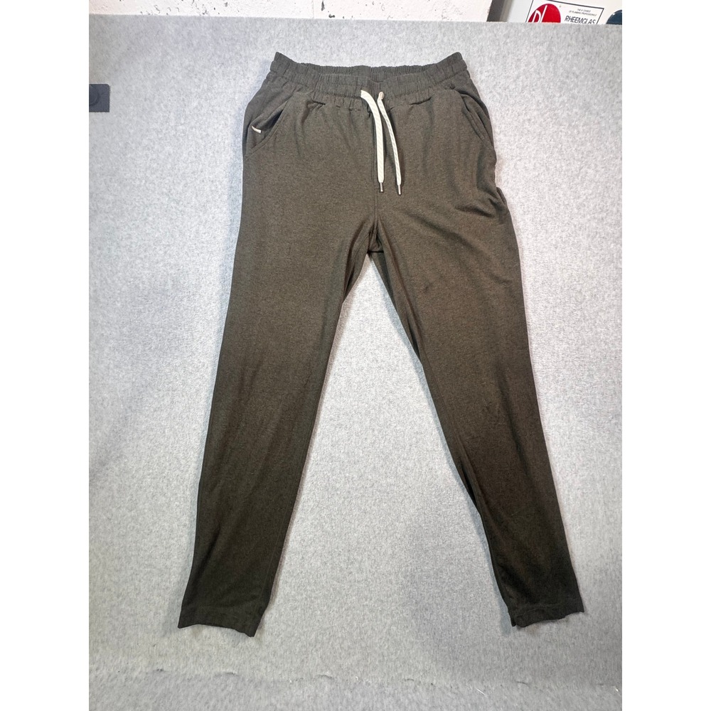 Vuori Ponto Performance Pants Mens Medium Olive Green Heather Joggers V418